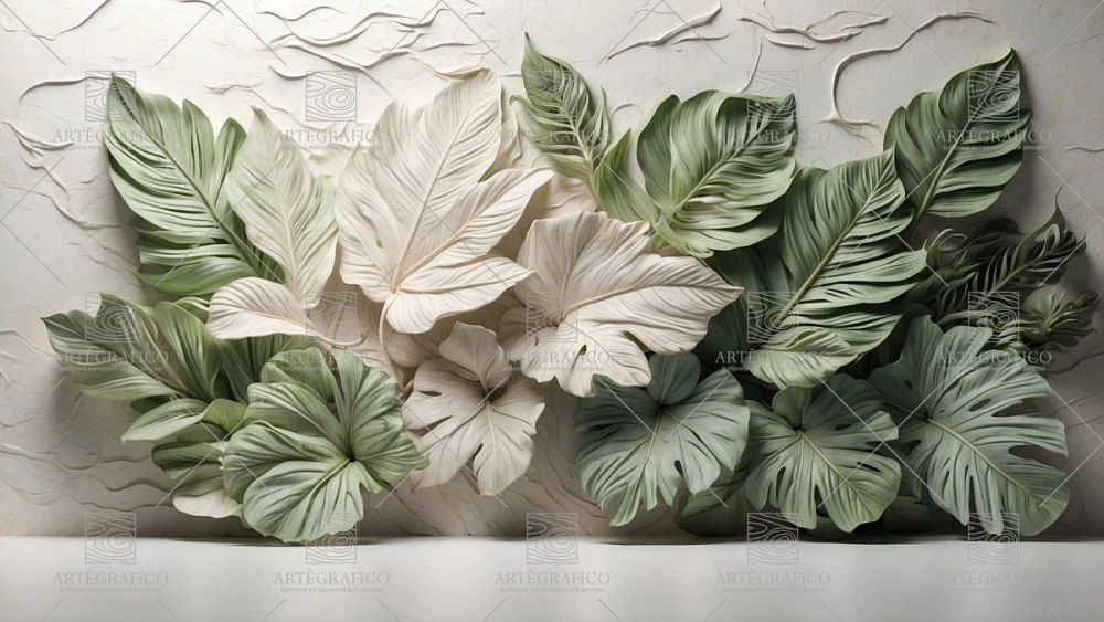 Фреска Artegrafico Voluminous leaves AG-VL-004