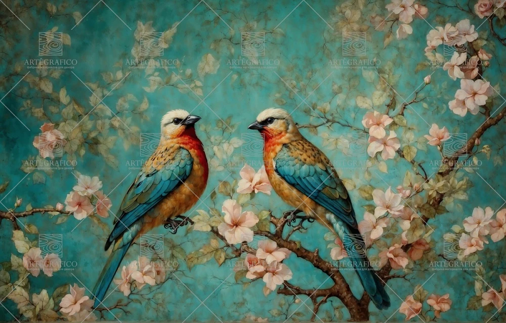 Фреска Artegrafico Chinoiserie birds AG-CB-005